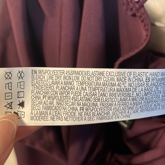 (THREDUP) Forever 21 Cowl Neck Cami & Midi Skirt Set (dark purple) - Picture 6 of 6